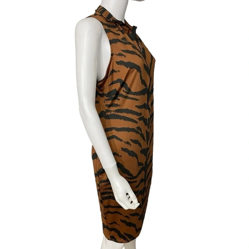 Animal Print Sleeveless Brown Dress
New - Picture 4 of 8